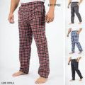 Premium Cotton Fabric Check Trouser - 1Pcs - Joggers For Men.