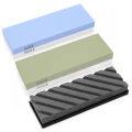 KOGEEK 400#/1000# 3000#/8000# Premium Whetstone Cut Sharpening Stone Set Sharpener for All Blade Non Slip Base Cutter Sharpener. 