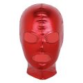 Unisex Latex Mask Men Women Cosplay Face Mask Shiny Metallic Open Eyes and Mouth Headgear Full Face Mask Hood Role Play Costume. 