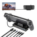 Steam Deck Docking Station TV Base Stand Hub Steam oled Dock USB C to RJ45 Ethernet 4K 60HZ HD-compatible for ROG Ally Console. 
