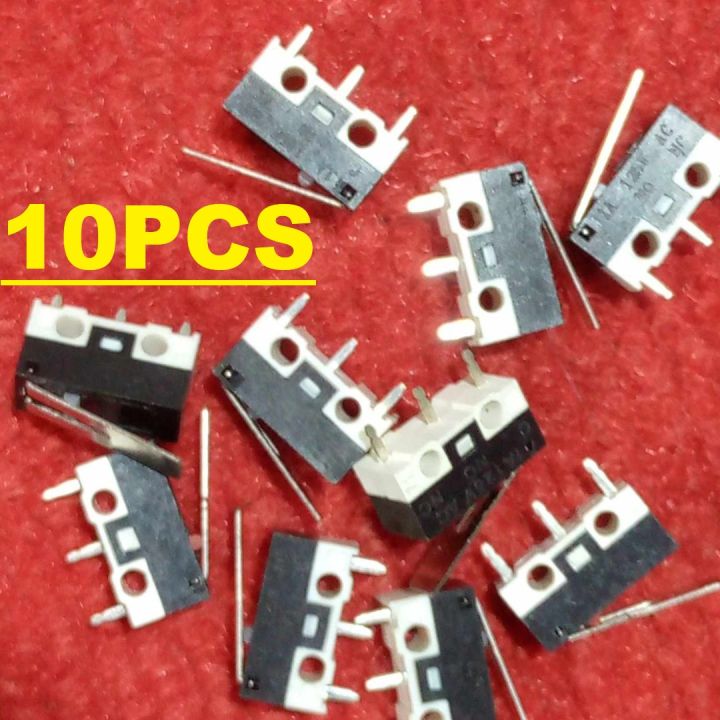 10PCS - 1A Limit Switch 3 Pin 1A 125VAC SPDT 3 Pin 13mm Long Straight Hinge Lever Arm Switch Micro Limit Switch Momentary Push Switch For 3D Printers CNC Machine DIY