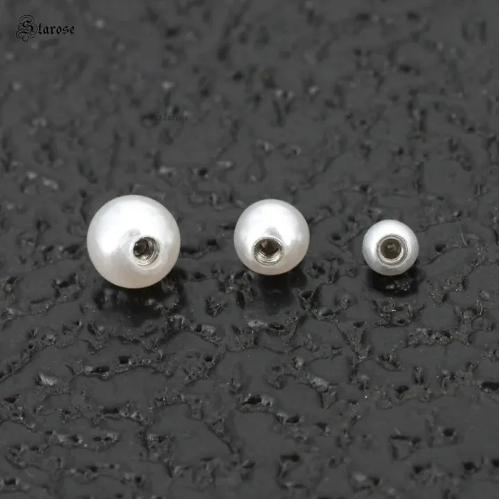 3Pcs%2018G%20Bar%203/4/5mm%20White%20Pearl%20Labret%20Piercing%20Jewelry%20Lip%20Ring%20Nose%20Piercing%20Labret%20Stud%20Tragus%20Helix%20Earrings%20Conch%20Piercing%20-%20Image%203
