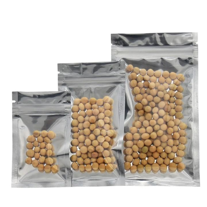 【Cathery Baby Store】6*10cm Small Zip Lock Plastic Packaging Self Seal Reclosable Zipper Ziplock Aluminum Foil Food