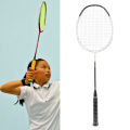 Carbon Fiber Badminton Racket Flexible Ultralight Badminton Racket Easy To Operate for Backyards Gym. 