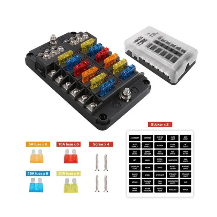Car%20Boat%20Fuse%20Box%20LED%20Warning%20Indicator%2012V%2032V%20Power%20Distribution%20Panel%20Car%20Boat%20Fuse%20Box%20Holder%206/12%20Ways%20-%20Image%205