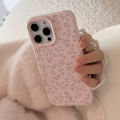 Olige  Case  For iPhone 11 12 13 14 15 16 Pro Max New Glutinous Rice Korean Style Girl Bean Pink Pink Pink Little Rose Sea phone case back cover. 