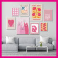 Matisse Cute cat Poster Cute Bohemian Art Heart Wall Art Flower Market Fashion Gallery Wall Bedroom Decoration Wallboard set for Home Decoration. 