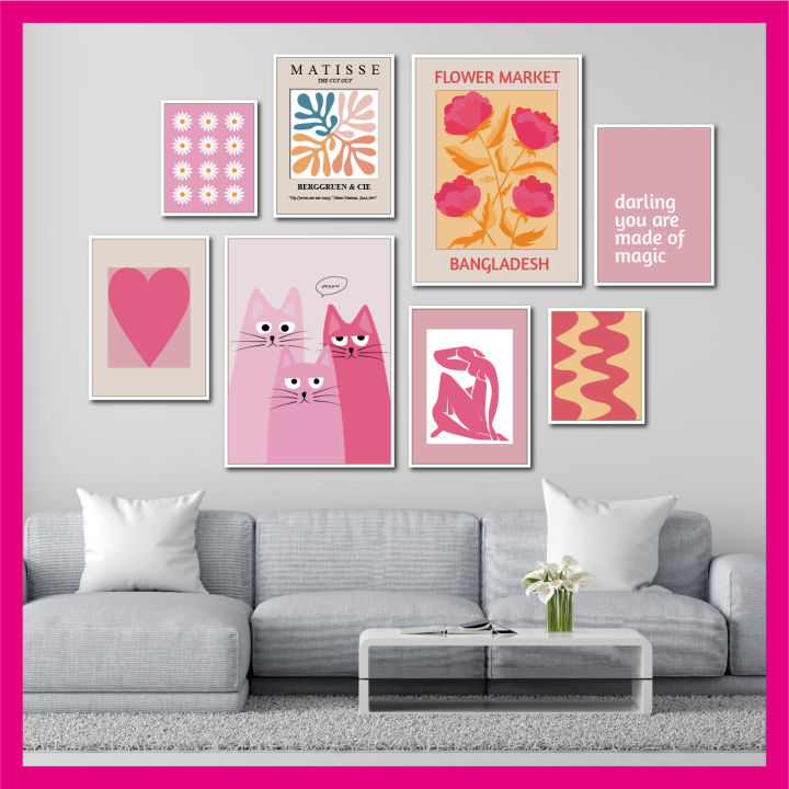 Matisse%20Cute%20cat%20Poster%20Cute%20Bohemian%20Art%20Heart%20Wall%20Art%20Flower%20Market%20Fashion%20Gallery%20Wall%20Bedroom%20Decoration%20Wallboard%20set%20for%20Home%20Decoration%20-%20Image%202