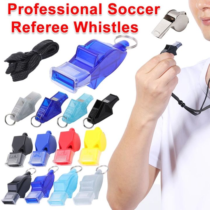 Professional Soccer Referee Whistles Outdoor Survival Plastic Whistles Sports Mini Whistle For Football Basketball Competition