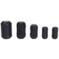 40 Pieces Clip-On Ferrite Ring Core RFI EMI Noise Suppressor Cable Clip for 3mm/5mm/7mm/9mm/13mm Diameter Cable, Black.