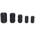 40 Pieces Clip-On Ferrite Ring Core RFI EMI Noise Suppressor Cable Clip for 3mm/5mm/7mm/9mm/13mm Diameter Cable, Black. 