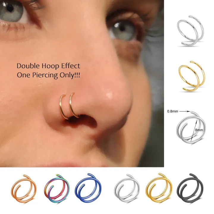 1%20Piece%20Double%20Layers%20Stainless%20Steel%20Nose%20Ring%20Studs%20for%20Women%2020G%20Hoops%20Twist%20Cartilage%20Tragus%20Septum%20Piercings%20Body%20Jewelry%20-%20Image%203