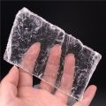 【VisioN Shop】HOT!!!!Natural White Selenite Crystal Slab Transparent Healing Home Decor.