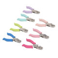 Single Hole Paper Puncher Multifunctional 7Pcs Easy To Use Single Hole Puncher Colorful for Label Clothing Ticket Scrapbook. 