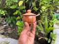 Round Shaped Wooden Sauce Box With Lid and Spoon /Wooden Sugar Bowl/Jar Salt Container. 