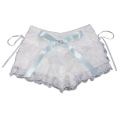 Multilayer Lace Shorts Women Ribbons Flower Ruffles Elastic Waist Cute Cake Shorts Lolita Shorts for Sweet Girls Kawaii Clothes. 