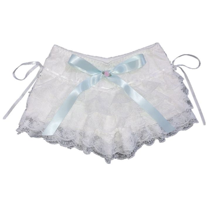 Multilayer%20Lace%20Shorts%20Women%20Ribbons%20Flower%20Ruffles%20Elastic%20Waist%20Cute%20Cake%20Shorts%20Lolita%20Shorts%20for%20Sweet%20Girls%20Kawaii%20Clothes%20-%20Image%203