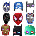 Avengers Marvel Iron Man Flip FX Mask with Flip-Activated Light Effects for Costume and Role-Play Dress Up,BAT MAN ,SPIDER MAN /CAPTAIN /IRON MAN Mask With Lights. 