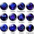 Luminous 12 Constellation Pendant Long Chains Necklace for Women Men Birthday Party Gifts Jewelry Zodiac Signs Glow in The Dark. 