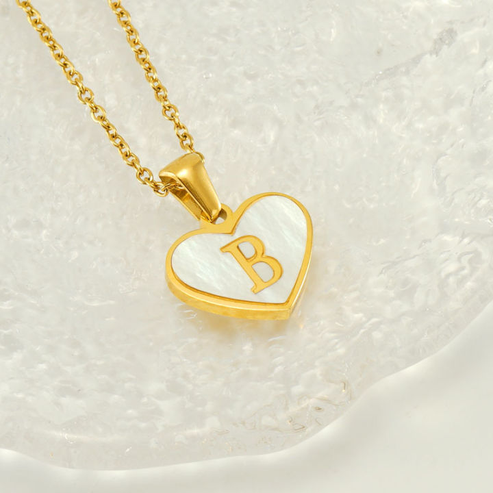 Cross-border%2026%20English%20letters%20love%20inlaid%20shell%20necklace%20female%20European%20and%20American%20temperament%20versatile%20stainless%20steel%20letter%20pendant%20-%20Image%202