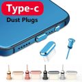 Anti Dust Plugs Type-C Charging Holes 3.5mm Headphone Jacks Card Pin Silicone Type C Port Protection Dust Plug For Smartphones.
