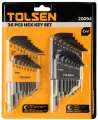 TOLSEN 36pcs Allen Hex Key Set (Inches & Metric) Black Finish 20094. 
