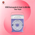 Rechargeable Air Cooler Fan With Mist Flow. 