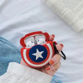 【NShisasN】Marvel Captain America Silicone Case For Airpods Pro Case Bluetooth Case for Airpod 1 2 For Air Pods Pro Earphone Accessories. 