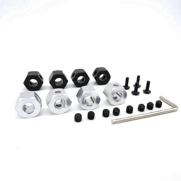 1%20Set%205Mm%20To%2012Mm%20Metal%20Combiner%20Wheel%20HUB%20Hex%20Adapter%20&%204%20Pcs%20Rubber%20Wheel%20Tire%20Tyre%20-%20Image%204