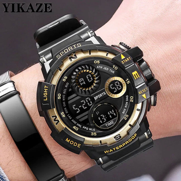 Digital Watch for Men Outdoor Men's Sports Watches Clock Waterproof Luminous Chronograph Student Electronic Wristwatch