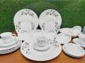 32 Pcs Dinner Set Paragon Ceramic.With 6x Dinner Plate, 6x Breakfast Plate, 6x Cup, 6x Saucer, 6x Sweet Bowl, 1x Curry Bowl, 1x Rice Dish.. 