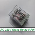 220V Thin Pin AC 220V 8 Thin Pin 10A 250VAC Glass Relay LY2 LY2NJ JQX-13F AC 220V Coil Power Relay Electromagnetic Relay 8 Pins DPDT 2NO 2NC AC-220V Relay Switches. 