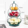 Fruit plate, living room, coffee table, Internet celebrity household, new high-end fruit plate, creative wrought iron, high-value large tray, ins style.