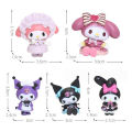 Kuromi Figure Hello Kitty Sanrio Cartoon My Melody Figurines PVC Dolls Model Cake Decoration Ornaments. 