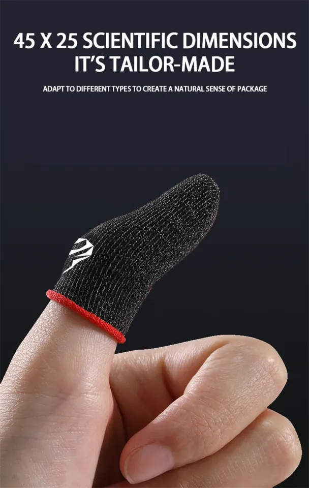 Ultra-thin DAMILE 2PCS For PUBG Mobile Games Gaming Finger Sleeve