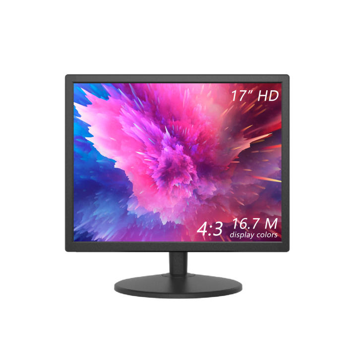 17 Inch. LED HD Monitor For Computer with 1280 x 1024 Resolution, VGA/HDMI Connectivity.