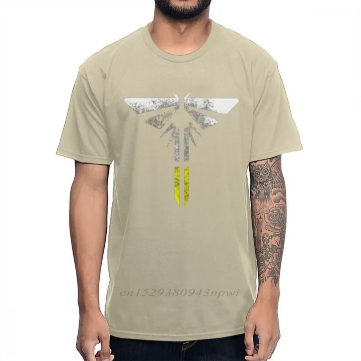 100%25%20Cotton%20Custom%20The%20Last%20Of%20Us%20Part%20II%20Firefly%20Light%20Eroded%20T%20Shirt%20Men%20Summer%20Slim%20Camiseta%20Plus%20Size%20Top%20Tee%20shirt%20-%20Image%209