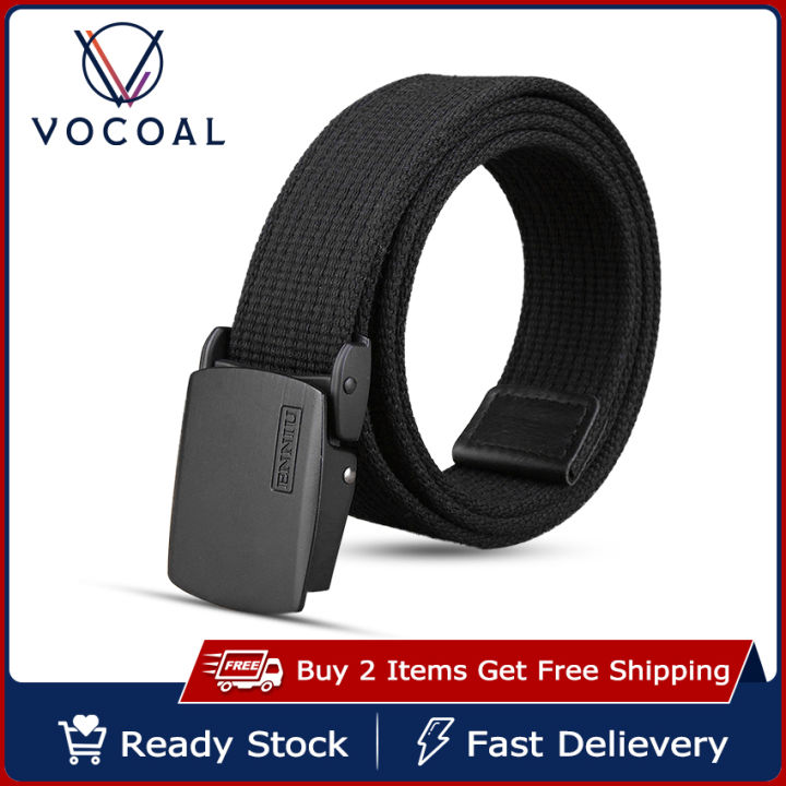 Vocoal Men Belts Casual Canvas Belts Nylon Heavy Duty Fashion