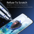 Smalshop Fingerprint on the screen is used in the Gala screen protector for LTRA curved S21 U for Samsung Luxury Galaxy tempered glass screen XY S21 Ultra full cover curved edge tempered glass lock back cover. 