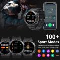 MELANDA 1.39 Inch HD Bluetooth Call Smart Watch Men Sports Fitness Tracker Heart Monitor 400mAh Smartwatch For Android IOS K56. 