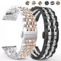 22mm 20mm Band for Samsung Galaxy Watch 3 41 45mm Gear S3 46mm 42mm Watch Stainless Steel Strap for Amazift Metal Wrist Bracelet. 