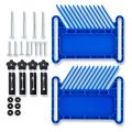 OUMERY Upgraded Featherboard Safety Device Stackable Feather Board Fits Most Standard , T-Slots, T-Rails on Table Saws,Blue. 