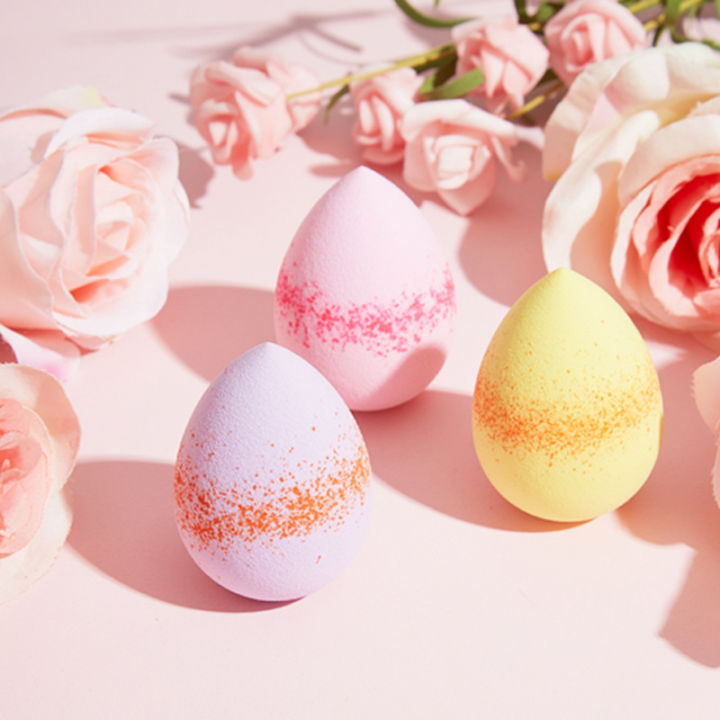 Floral Beauty Egg Soft High Elastic Makeup Meteor Shower Powder Cosmetic Puff Water Drops Sponge Egg Basic Beauty Makeup Tools