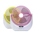 JY Super JY-1880  lithium rechargeable mini table fan with LED light. 