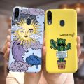 For Samsung Galaxy M10 M20 M30 Case Stylish Cartoon Sunflower Soft Silicone Phone Back Cover For Samsung M 10 20 30 M305F Fundas.