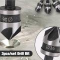 3Pcs Hex Countersink Boring Set For Metal Drill Bit Tools Hexagonal Carbon Steel Sunlight Mall. 