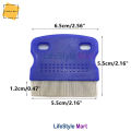 Multi-Color Anti-Scratch Hair Lice Removal Comb for Adults – Fine Tooth Nit Remover, Gentle Scalp Safe, Reusable Head Lice Cleaning Tool (Single Pack). 