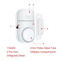Door Window Sensors Wireless Alarm Entry Burglar Standalone Magnetic Independent Home Big Decibel Security 90dB Alarm Guardian.
