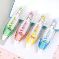 Erasable Highlighter Colorful Tape Student Office Reading Mark Sticker LINER DOT 6mm*4M. 