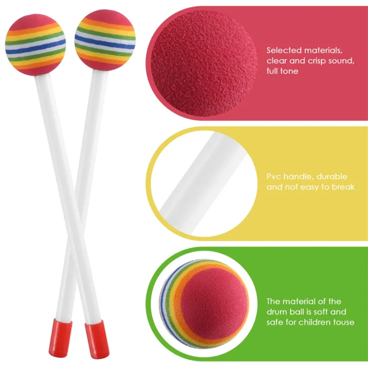 14%20Pcs%20Lollipop%20Drum%20Mallet%20Sticks%20Round%20Rainbow%20Hammer%20Percussion%20Sticks%20Plastic%20Drumsticks%20for%20Kids%20Child%20Mallet%20-%20Image%206
